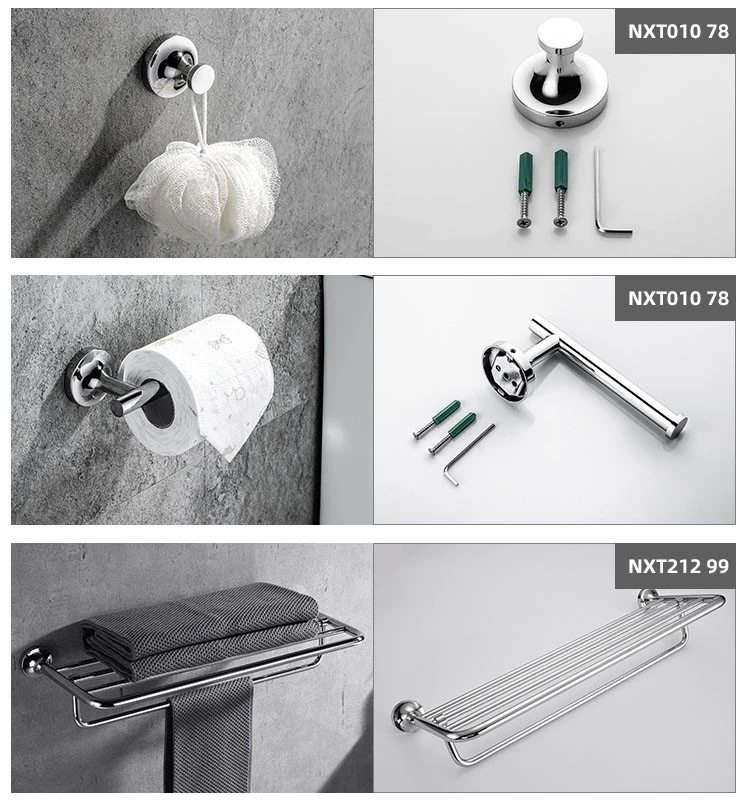Luxury Chrome Bathroom Accessories Set high quality