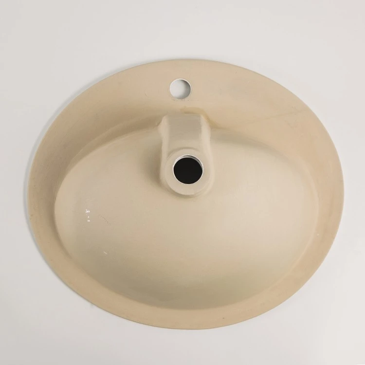 small semi recessed bathroom sink